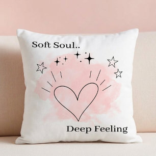 Almofada de Arremesso Soft Soul – Texto Personaliz