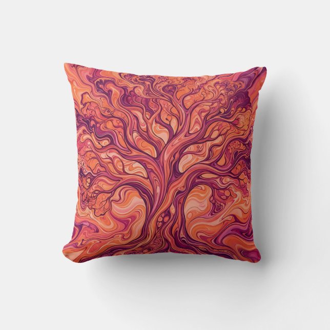 Almofada de Arremesso Sunset Tree of Life (Frente)