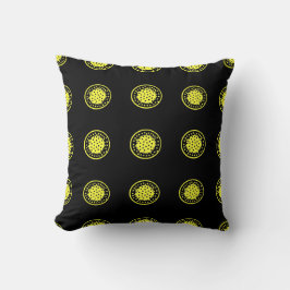 Almofada de Arremesso Super Pontilhada | amarelo