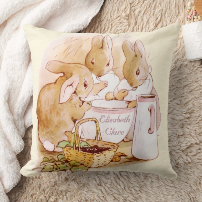 Almofada de Arremesso Vintage Beatrix Potter para  (Cobertor)