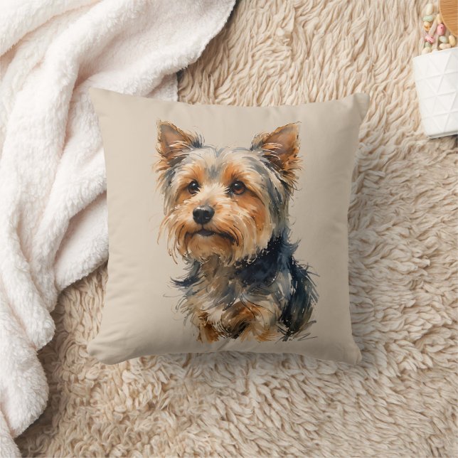 Almofada de Arte de Cachorro Yorkshire Terrier (Cobertor)