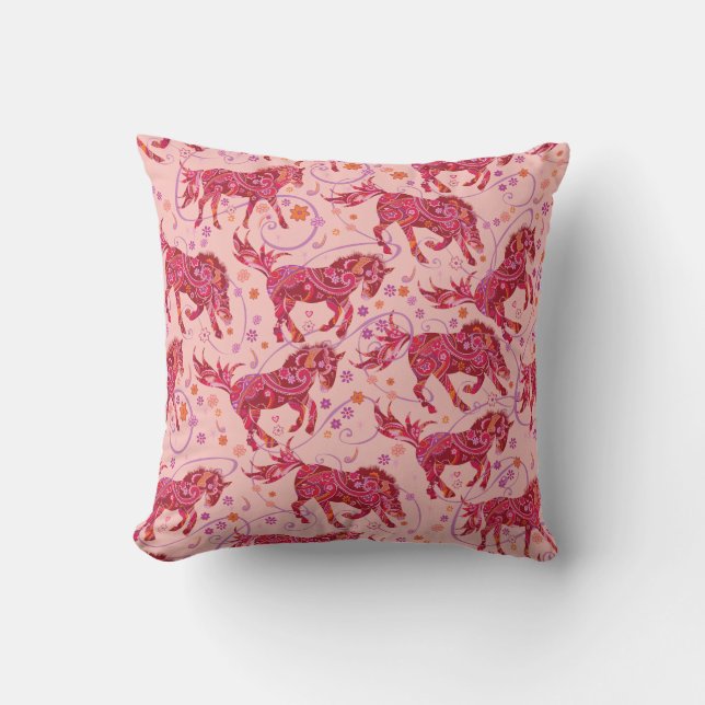 Almofada de cavalo, com vibrações divertidas e jus (Frente)