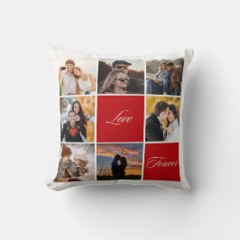 Almofada de Colagem de Fotos Personalizadas – Amor