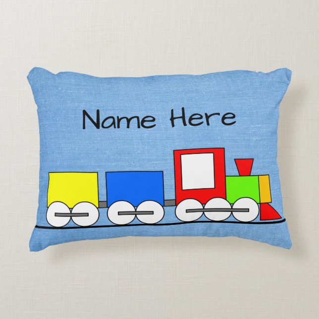 Almofada de Comboio a Vapor de Brinquedo Filho com (Frente)