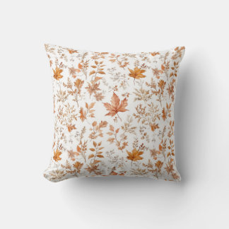 Almofada de Decoração com Folhas de Outono Rústico