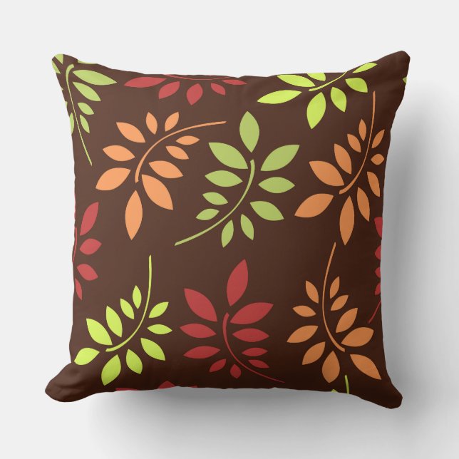 Almofada de Decoração de Casa com Folhas de Outono (Frente)