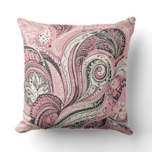Almofada de Decoração Pink Paisley The Home Studio