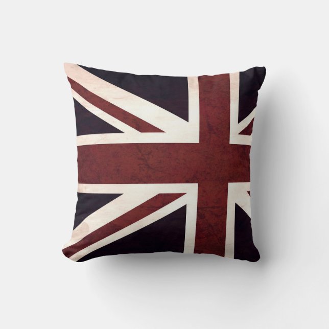 Almofada de design da Vintage Union Jack (Frente)