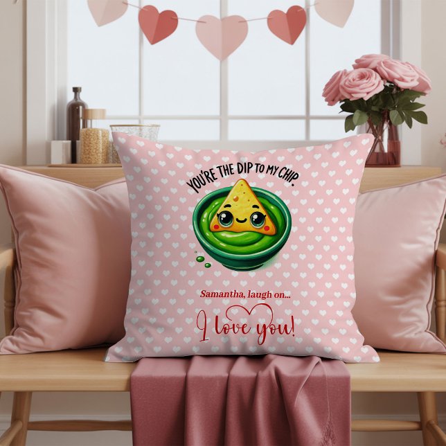 Almofada de Dia dos Namorados com Citação de Fruta (Personalized Funny Fruit Quote Valentine Pillow

)