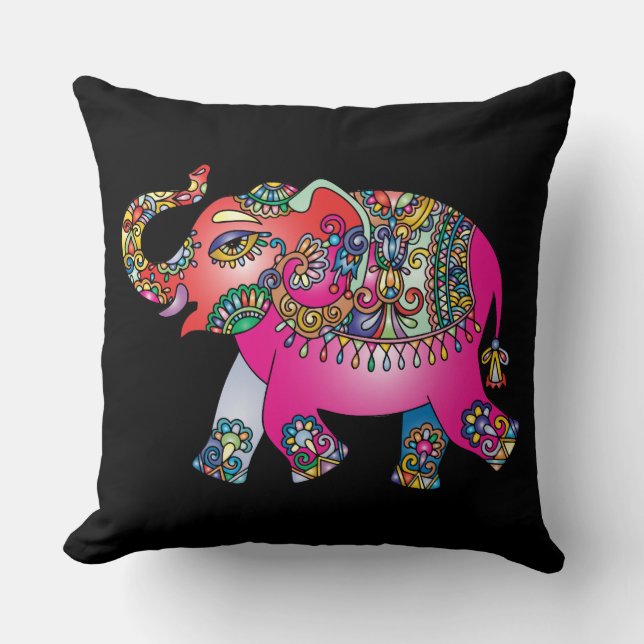 almofada de elefante ornamental (Frente)