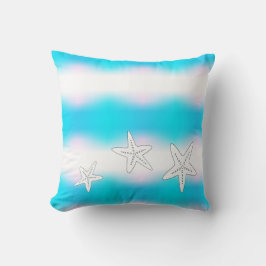 Almofada de Estrela-do-Mar Peixe Azul Turquesa Est