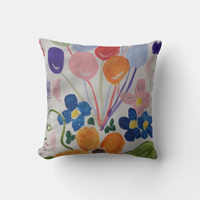 Almofada de Flores e Balões (Frente)