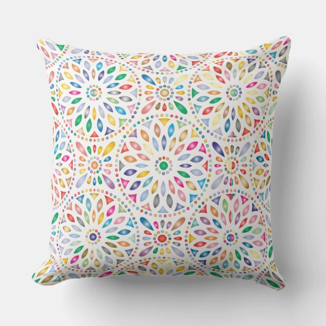 almofada de flores mandala (Frente)