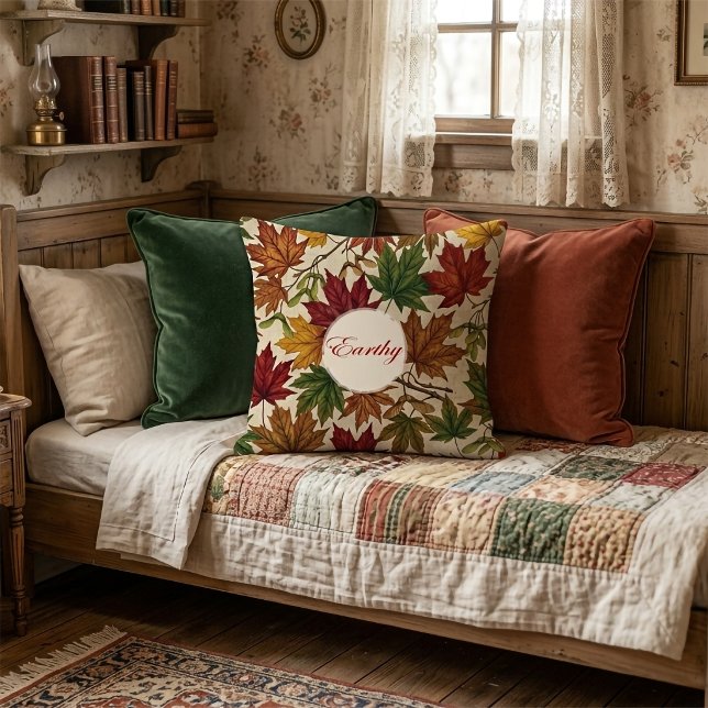 Almofada de Folhagem da Colheita de Outono (Criador carregado)