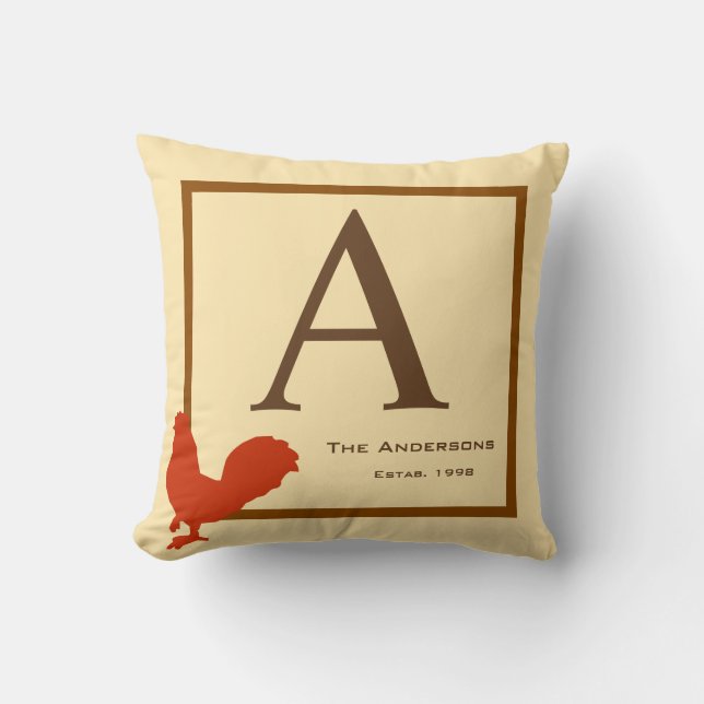 Almofada de Frango Personalizada Rústica País (Frente)