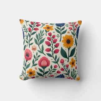almofada de fundo de flores