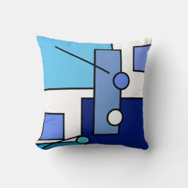 Almofada de Geometria de Forma Abstrata Brilhante 