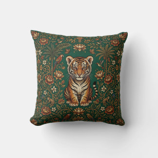 Almofada de impressão de filhote de tigre curioso