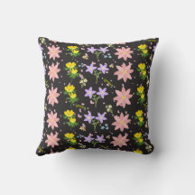 Almofada de impressão floral botânica elegante par