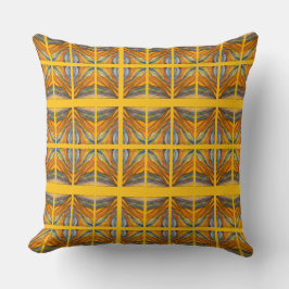 Almofada de inspiração no deserto amarelo dourado