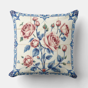 almofada de jardim de rosas ao ar livre