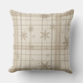 Almofada de Lançar Xadrez Gingham Floco de Neve M