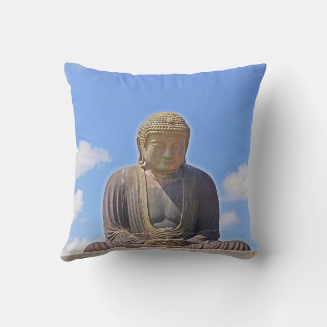 ALMOFADA DE LANÇAMENTO COM ACENTO "BUDDHA" (Verso)