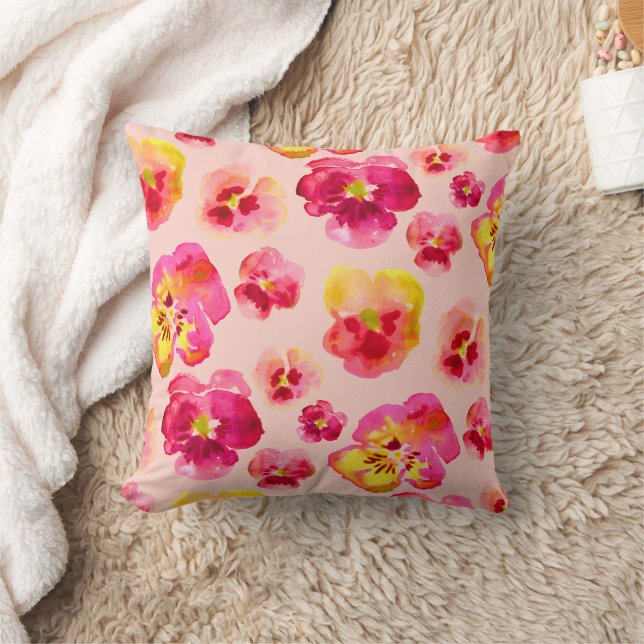 Almofada de lançamento com design de amor-perfeito (Cobertor)