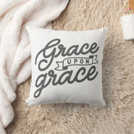 Almofada de lançamento da graça cristã branca