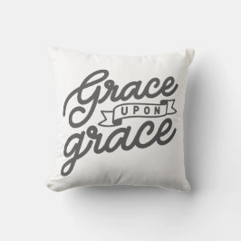 Almofada de lançamento da graça cristã branca