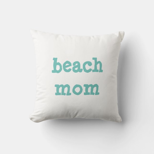 Almofada de lançamento da mãe da praia (Frente)