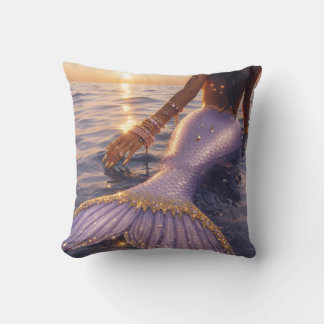almofada de lançamento da sereia