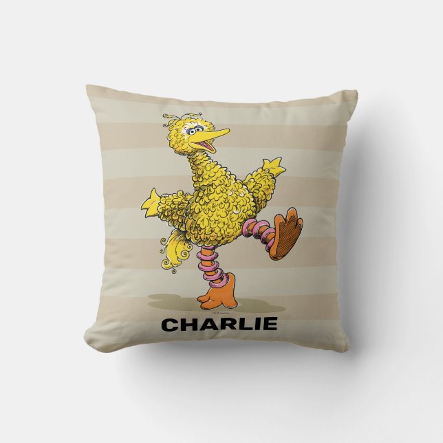 Almofada de lançamento de arte retro personalizada (Frente)
