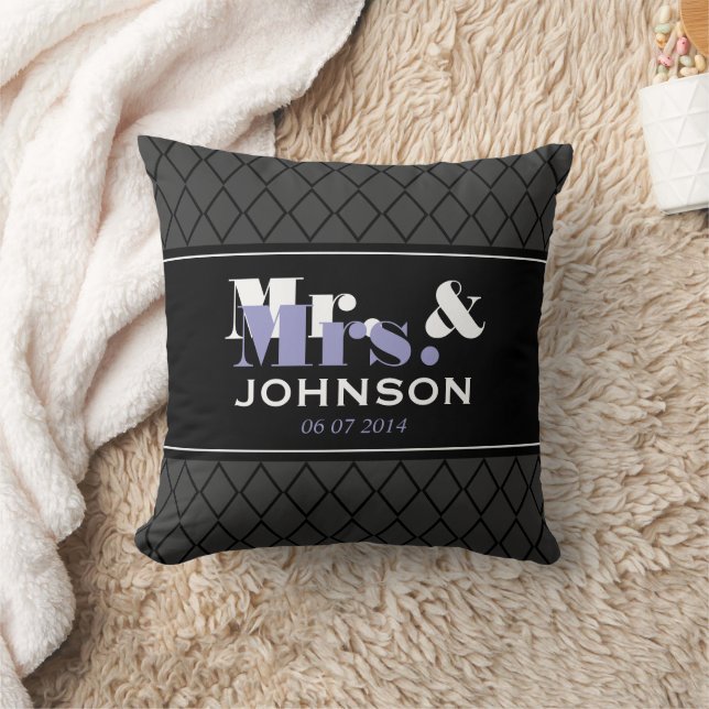 Almofada de lançamento de casamento personalizada  (Cobertor)