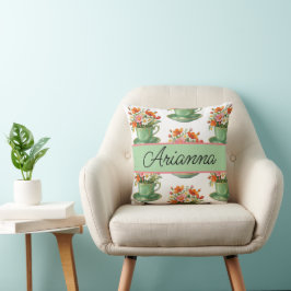 Almofada de lançamento de chá personalizada