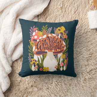 Almofada de lançamento de cogumelo - Decoração de 