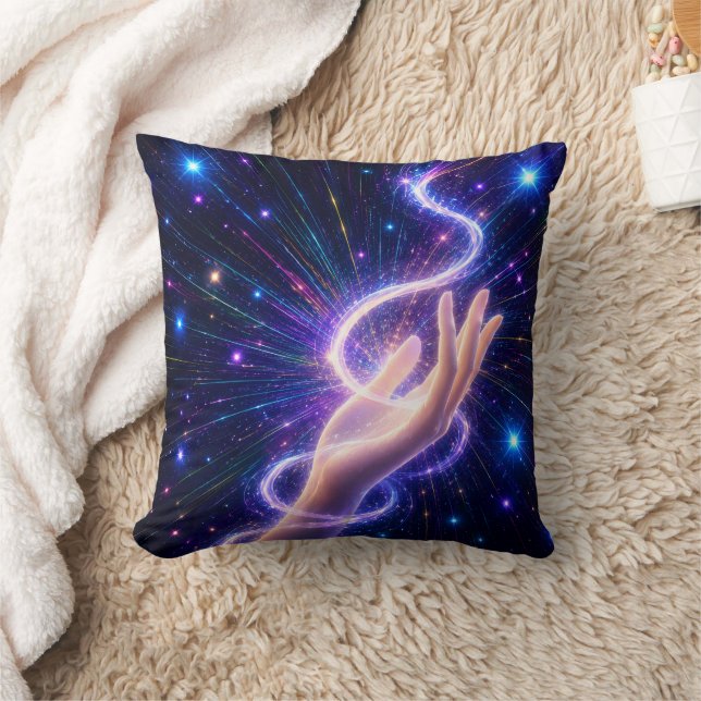 Almofada de lançamento de energia roxa celestial (Cobertor)