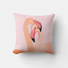 Almofada de lançamento de Flamingos Rosa, Flamingo