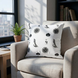 Almofada de lançamento de Halloween Minimalista Wi