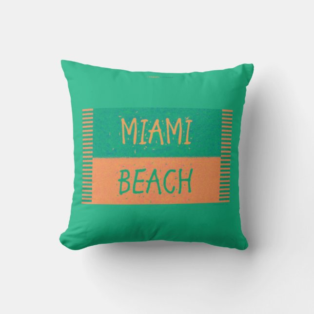 ALMOFADA DE LANÇAMENTO DE MIAMI BEACH (Frente)