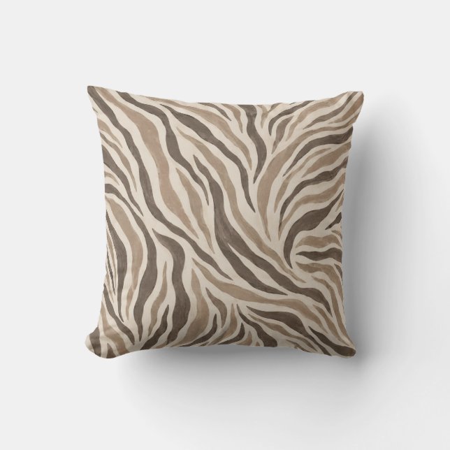 Almofada de lançamento de redemoinho de zebra neut (Frente)