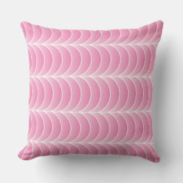 almofada de lançamento de tiras cor-de-rosa