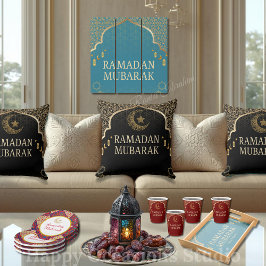 Almofada de lançamento elegante Ramadan Mubarak