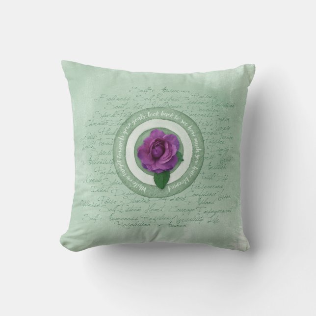 Almofada de lançamento em flor (Frente)