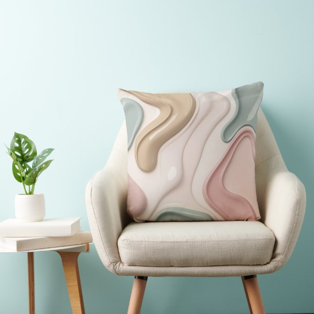 Almofada de lançamento em gráfico abstrato elegant (Cadeira)
