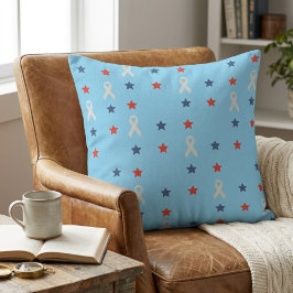Almofada de Lançamento Estrelas & Fitas Patriótica