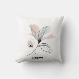 Almofada de lançamento floral personalizável em a