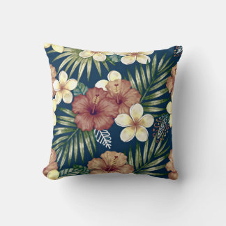 Almofada de lançamento floral tropical ousada