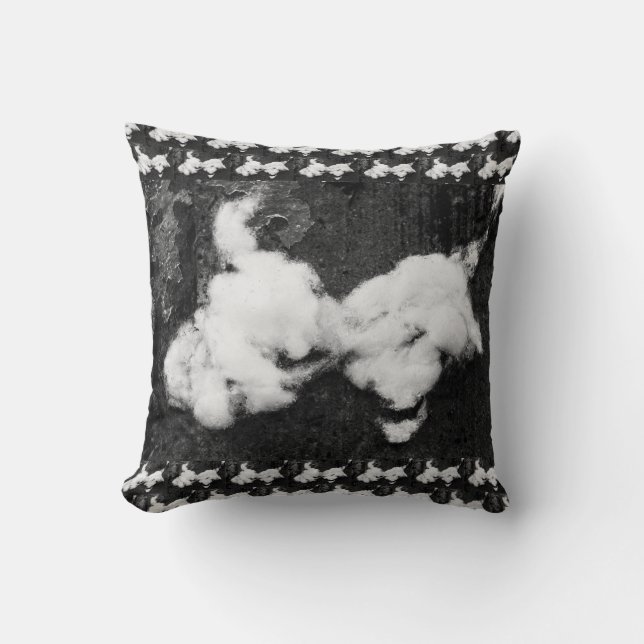 almofada de lançamento fofa para baixo (Frente)