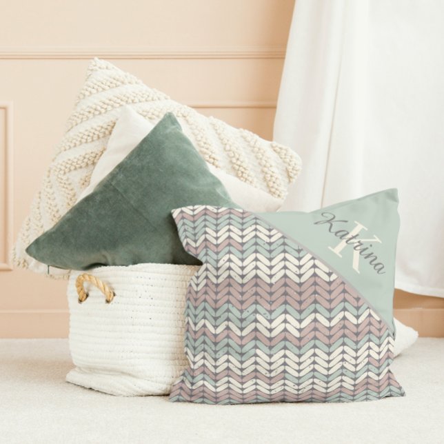 Almofada de lançamento monograma (Criador carregado)